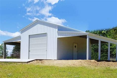 The Cloud Steel Barn 44x35 Big Buildings Direct