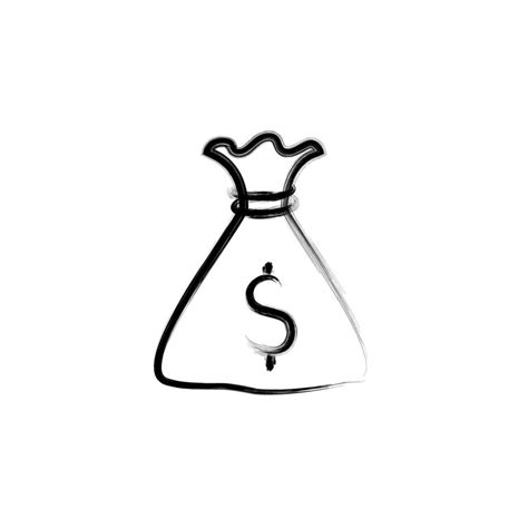 money bag sketch style vector icon 22390767 Vector Art at Vecteezy