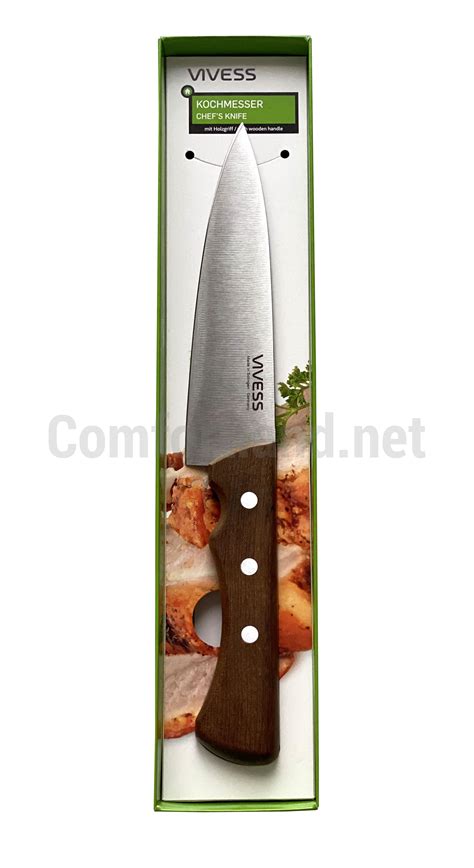 Шеф-нож кухонный с деревянной ручкой VIVESS Chef knife 28 см купить ...