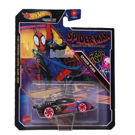 Hot Wheels Character Cars Spider Punk SPIDERMAN ACROSS THE SPIDERVERSE Baebe Shop Your