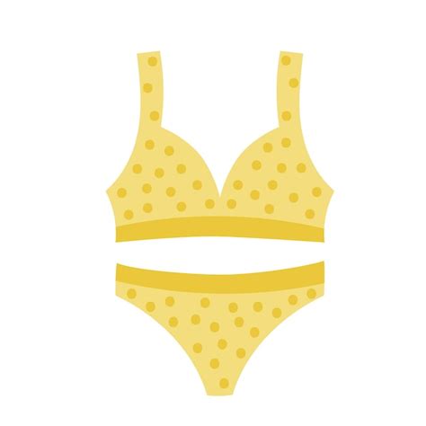 Bikini Jaune Avec Points Maillot De Bain Soutien Gorge De Maillots De