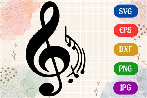 Music Note | Silhouette Vector SVG EPS Graphic by Creative Oasis · Creative Fabrica