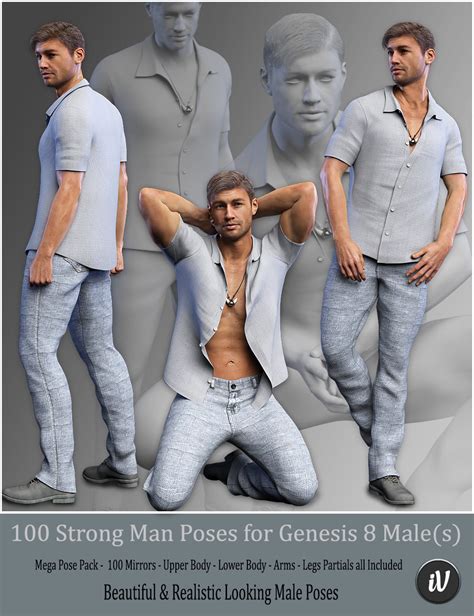 Iv 100 Strong Man Poses For Genesis 8 Males Daz3d