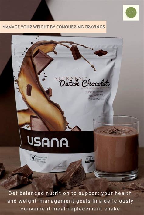 Dutch Chocolate Meal Replacement Shakes Usana Nutrimeal Collagen Drink