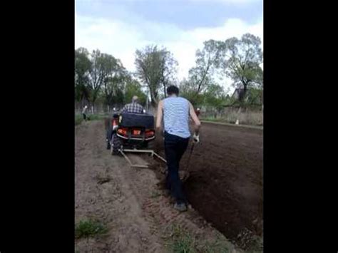 плуг на квадроцикл - YouTube
