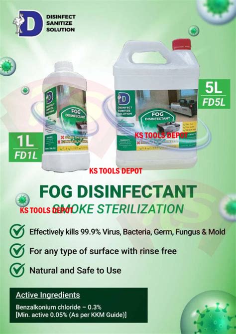 Fog Smoke All Surface Disinfectant Solution L L Fogging