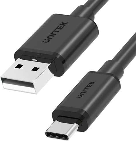 Кабель Unitek Usb A Usb C 50 см Black Y C481bk фото отзывы