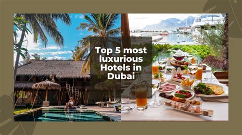 Top 5 Most Luxurious Hotels In Dubai YouTube