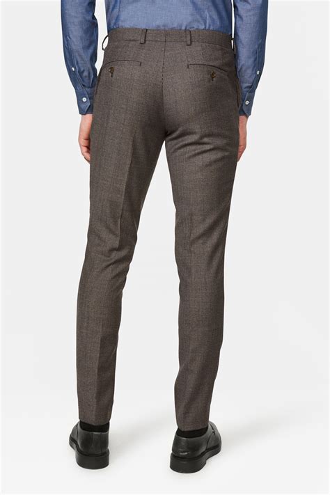 Heren Slim Fit Pantalon Met Ruitdessin 94694994 WE Fashion