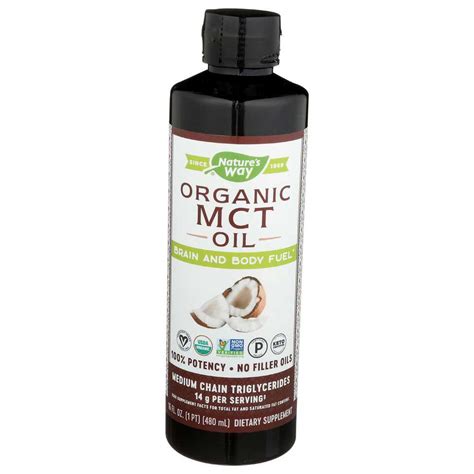 Natures Way Organic Mct Oil 16 Fluid Ounce