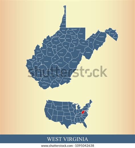 West Virginia County Map With Names West Virginia State Of Usa Map