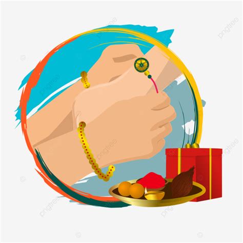 Raksha Bandhan Vector Art Png Sister Binding Rakhi To Brother S Hand