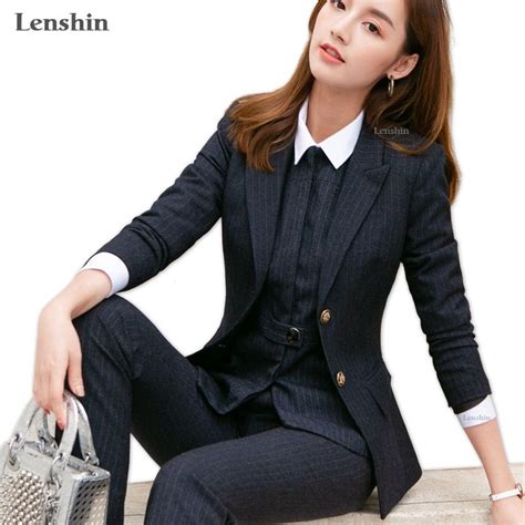 3 Pieces Set High Quality Soft And Comfortable Vest Pant Suit Office