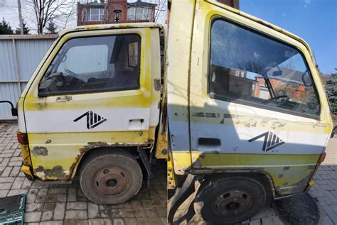 №6. Замена дверей в сборе на Isuzu Elf NKR58E. — Isuzu Elf, 3,6 л, 1990 ...