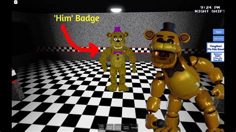 How To Get Him Badge In Roblox Fnaf Original Trilogy Roleplay Youtube