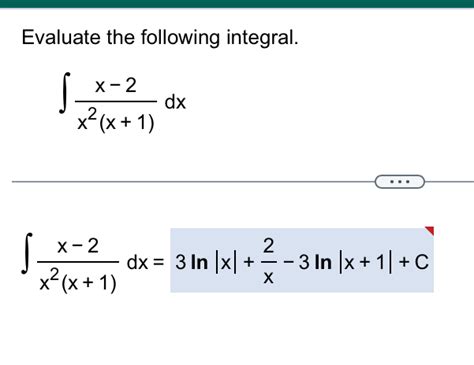 Solved Evaluate The Following Integral∫﻿﻿x 2x2x1dx