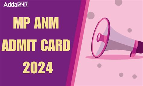 Mp Anm Admit Card 2024 Out Check Direct Link To Download