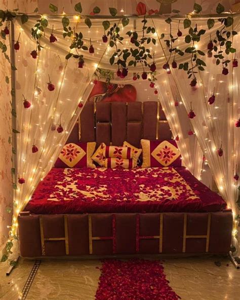 Book Romantic First Night Bed Decoration Bridal Room Decor Wedding Night Room