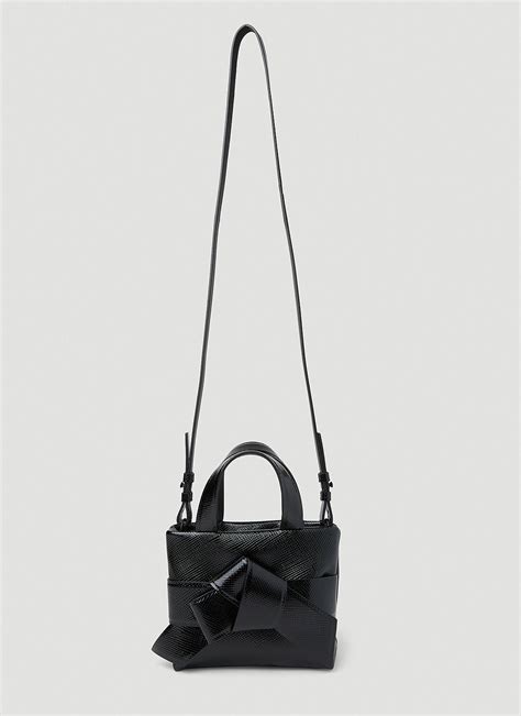 Acne Studios Musubi Knotted Mini Shoulder Bag In Black Lyst