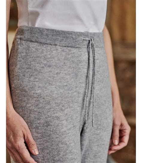 Husky Grey Cashmere And Merino Luxe Lounge Joggers Woolovers Au