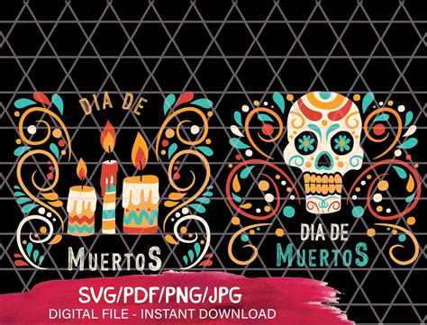 Dia De Los Muertos Svg Day Of The Dead Svg Dia De Los Svg Etsy