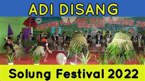 Adi Disang War Dance Solung Festival Mariyang 2022 Adi Folk Dance