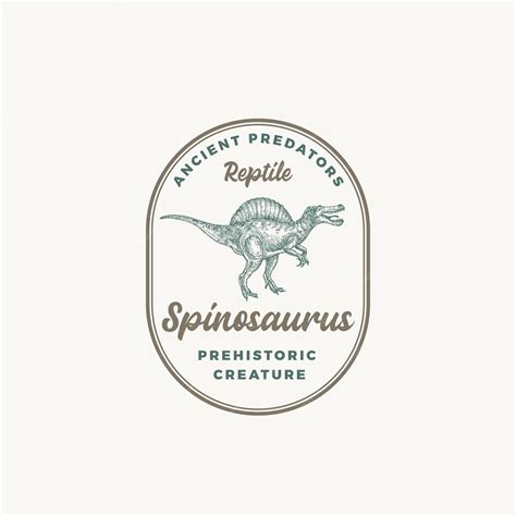 Premium Vector Prehistoric Creature Dinosaur Abstract Sign Symbol Or