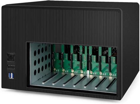 Audheid K7 8 Bay Nas Case Computer Enclosures Compatible Micro Atx