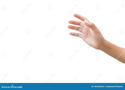 Right Back Hand Of A Man Trying To Reach Or Grab Something Fling