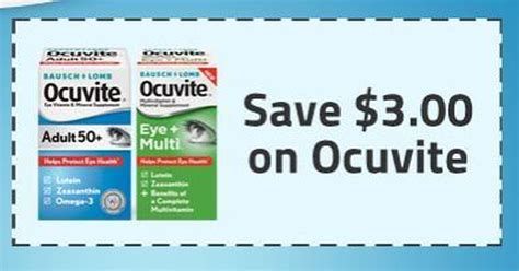 Ocuvite Eye Vitamin Supplement 3 Off Printable Coupon Al