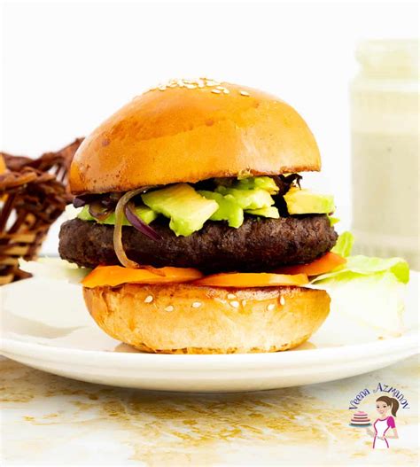 Homemade Beef Burgers Recipe - Veena Azmanov