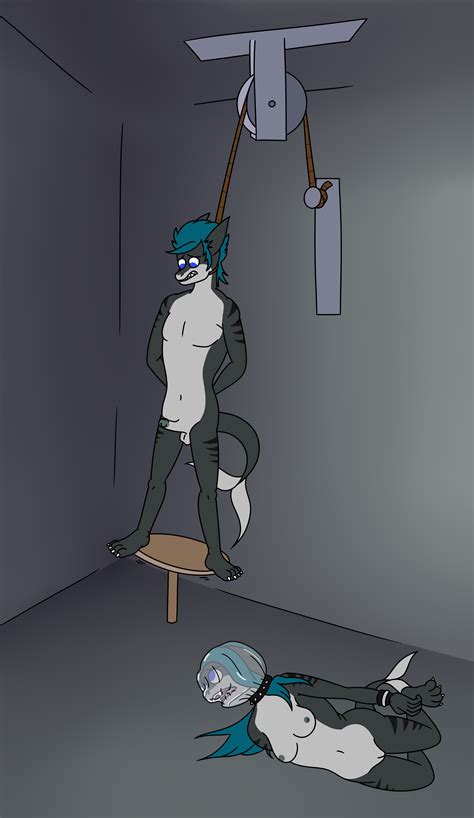 Rule 34 Aaron Amethyst Absurd Res Anthro Asphyxiation Bagging Balls Blue Hair Bondage Bound