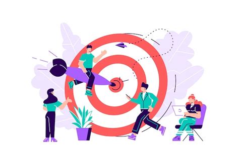 Premium Vector Business Concept Illustration Target With An Arrow