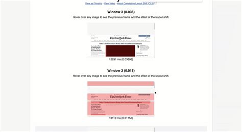 Cumulative Layout Shift Examples Best Practices