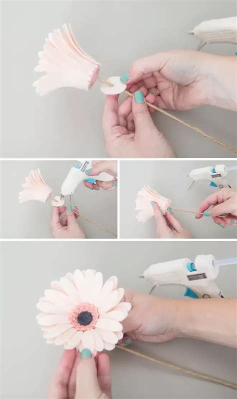 How To Make The Most Gorgeous Gerber Daisies Out Of Felt Artofit