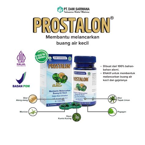 Jual Jamu Herbal Prostalon 60 Kapsul Memelihara Kesehatan Prostat Shopee Indonesia