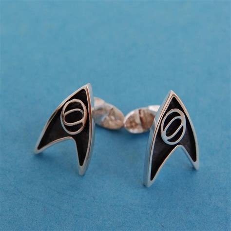 Cufflinks Sterling Silver Star Trek Science Officer Insignia Etsy