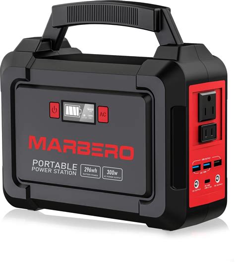 Buy Marbero 296wh Portable Power Station 300w Solar Generators Lithium Battery Power Supply With