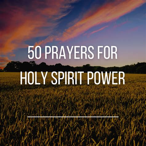 50 Prayers for Holy Spirit Power - Everyday Prayer Guide