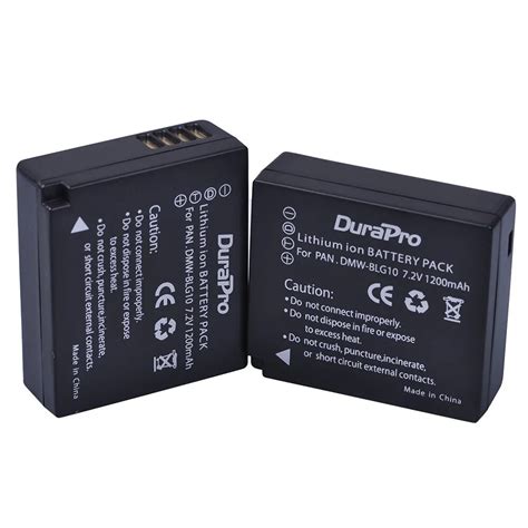 2 X DuraPro DMW BLG10 DMW BLG10 BLG10 Camera Battery For Panasonic