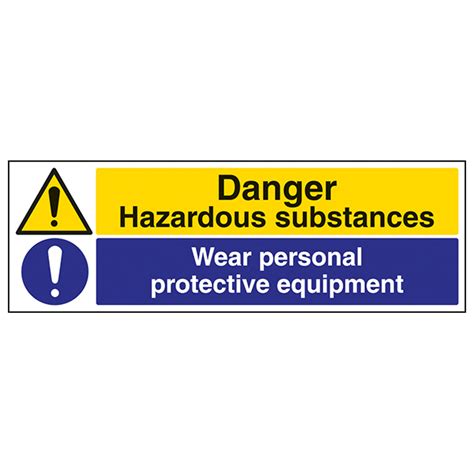 Hazardous Substanceswear Ppe Safety Signs 4 Less