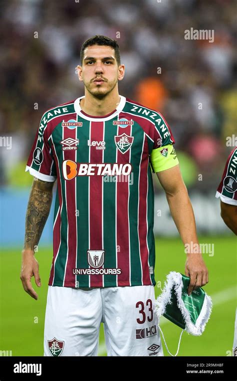 Rio Brazil June Nino Player In Match Between Fluminense