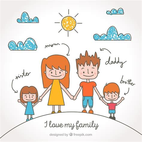 Family Connection Drawing Vectors & Illustrations for Free Download