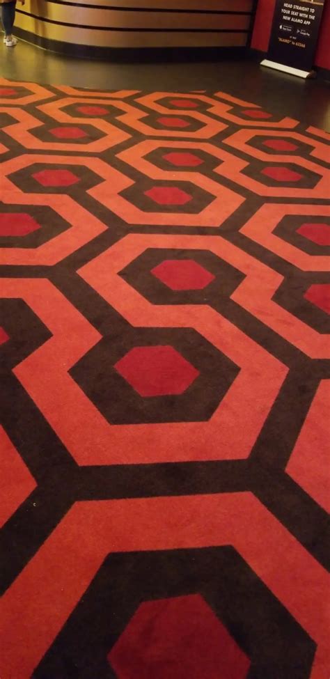 A local movie theater has a mock carpet from The Shining! | Scrolller