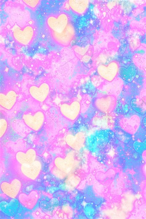 Pink And Blue Glitter Wallpaper