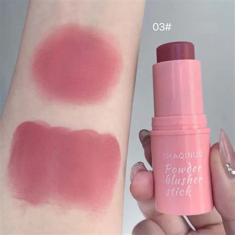 Smoky Rose Blusher Stick Cream Smooth Cheek Tint Monochrome Nude Blush Natural Matte Pink