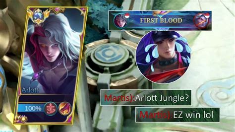 ARLOTT JUNGLE BEST BUILD EMBLEM VS MARTIS JUNGLER ARLOTT BUILD