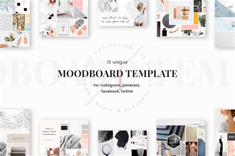 Mood Board Templates ~ Web Elements ~ Creative Market