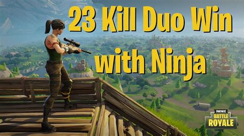 Fortnite 23 Kill Duo Win W Ninja DrLupo YouTube