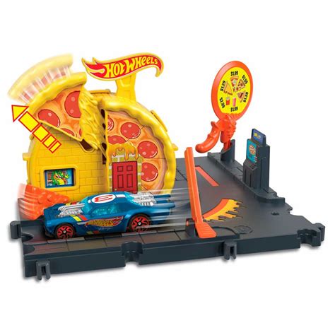 Conjunto E Pista Hot Wheels City Pizzaria Veloz Mattel